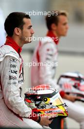 Jules Bianchi (FRA), Marussia Formula One Team  and Max Chilton (GBR), Marussia F1 Team  17.11.2013. Formula 1 World Championship, Rd 18, United States Grand Prix, Austin, Texas, USA, Race Day.