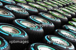 Wet Pirelli tyres. 14.11.2013. Formula 1 World Championship, Rd 18, United States Grand Prix, Austin, Texas, USA, Preparation Day.