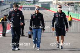 Sebastian Vettel (GER) Red Bull Racing walks the circuit. 14.11.2013. Formula 1 World Championship, Rd 18, United States Grand Prix, Austin, Texas, USA, Preparation Day.