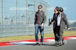 Nico Hulkenberg (GER) Sauber walks the circuit. 14.11.2013. Formula 1 World Championship, Rd 18, United States Grand Prix, Austin, Texas, USA, Preparation Day.