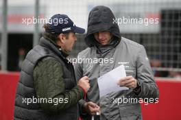 Gerhard Berger and Toto Wolff (AUT) Motorsportdirector Mercedes  04.05.2013. FIA F3 European Championship 2013, Round 3, Race 1, Hockenheim, Germany