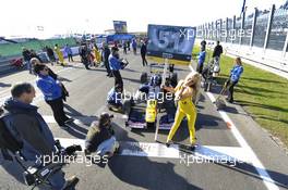 grid girl, Daniil Kvyat (RUS) CARLIN Dallara F312 Volkswagen 28.09.2013. FIA F3 European Championship 2013, Round 8, Race 1, Circuit Park Zandvoort, Netherlands