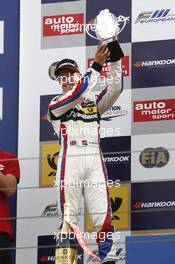 Podium, 2nd Alexander Sims (GBR) THREEBOND WITH T-SPORT Dallara F312 Threebond Nissan 13.10.2013. FIA F3 European Championship 2013, Round 9, Race 2, Vallelunga, Italy