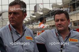 Race 1, Mario Isola (ITA), Sporting Director Pirelli  and Paul Hembery, Pirelli Motorspor Director  20.04.2013. GP2 Series, Rd 2, Sakhir, Bahrain, Saturday.