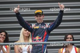 Race 1, Daniil Kvyat (RUS) MW Arden race winner  24.08.2013. GP3 Series, Rd 6, Spa-Francorchamps, Belgium, Saturday.