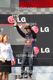 The Podium: 3rd Daniil Kvyat (RUS) MW Arden 27.07.2013. GP3 Series, Rd 5, Budapest, Hungary, Saturday