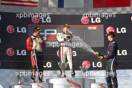 The Podium: winner  Aaro Vainio (FIN) Koiranen GP, 2nd Conor Daly (USA) Art Grand Prix, 3rd Daniil Kvyat (RUS) MW Arden 27.07.2013. GP3 Series, Rd 5, Budapest, Hungary, Saturday