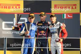 Race 1 Podium, winner Daniil Kvyat (RUS) MW Arden, 2nd Nick Yelloly (GBR) Carlin, 3rd Facu Regalia (ARG) Art Grand Prix 07.09.2013. GP3 Series, Rd 7, Monza, Italy, Saturday