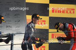 Race 1 Podium, winner Daniil Kvyat (RUS) MW Arden, 2nd Nick Yelloly (GBR) Carlin, 3rd Facu Regalia (ARG) Art Grand Prix 07.09.2013. GP3 Series, Rd 7, Monza, Italy, Saturday