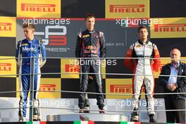 Race 1 Podium, winner Daniil Kvyat (RUS) MW Arden, 2nd Nick Yelloly (GBR) Carlin, 3rd Facu Regalia (ARG) Art Grand Prix 07.09.2013. GP3 Series, Rd 7, Monza, Italy, Saturday