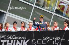 Race 2 Podium 2nd Daniil Kvyat (RUS) MW Arden,  08.09.2013. GP3 Series, Rd 7, Monza, Italy, Sunday.