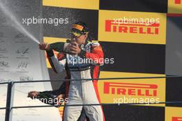 Race 1 Podium, winner Daniil Kvyat (RUS) MW Arden, 2nd Nick Yelloly (GBR) Carlin, 3rd Facu Regalia (ARG) Art Grand Prix 07.09.2013. GP3 Series, Rd 7, Monza, Italy, Saturday