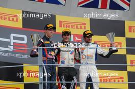 Race 2 Podium, winner Jack Harvey (GBR) Art Grand Prix, 2nd Daniil Kvyat (RUS) MW Arden, 3rd Lewis Williamson (GBR) Bamboo Engineering  08.09.2013. GP3 Series, Rd 7, Monza, Italy, Sunday.