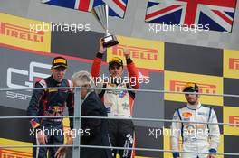 Race 2 Podium, winner Jack Harvey (GBR) Art Grand Prix, 2nd Daniil Kvyat (RUS) MW Arden, 3rd Lewis Williamson (GBR) Bamboo Engineering  08.09.2013. GP3 Series, Rd 7, Monza, Italy, Sunday.