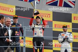 Race 2 Podium, winner Jack Harvey (GBR) Art Grand Prix, 2nd Daniil Kvyat (RUS) MW Arden, 3rd Lewis Williamson (GBR) Bamboo Engineering  08.09.2013. GP3 Series, Rd 7, Monza, Italy, Sunday.