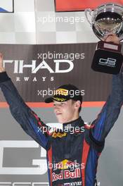 Podium of Race 1, winner Daniil Kvyat (RUS) MW Arden, also winner of 2013 Gp3 Championship 02.11.2013. GP3 Series, Rd 8, Yas Marina Circuit, Abu Dhabi, UAE, Saturday.
