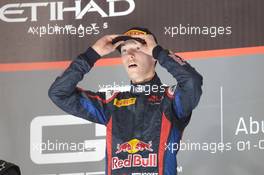 Podium of Race 1, winner Daniil Kvyat (RUS) MW Arden, also winner of 2013 Gp3 Championship 02.11.2013. GP3 Series, Rd 8, Yas Marina Circuit, Abu Dhabi, UAE, Saturday.