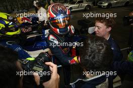 Daniil Kvyat (RUS) MW Arden is celebrating the victory of 2013 Gp3 Championship 02.11.2013. GP3 Series, Rd 8, Yas Marina Circuit, Abu Dhabi, UAE, Saturday.