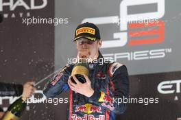 Podium of Race 1, winner Daniil Kvyat (RUS) MW Arden, also winner of 2013 Gp3 Championship 02.11.2013. GP3 Series, Rd 8, Yas Marina Circuit, Abu Dhabi, UAE, Saturday.