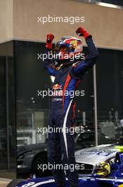 Daniil Kvyat (RUS) MW Arden is celebrating the victory of 2013 Gp3 Championship 02.11.2013. GP3 Series, Rd 8, Yas Marina Circuit, Abu Dhabi, UAE, Saturday.