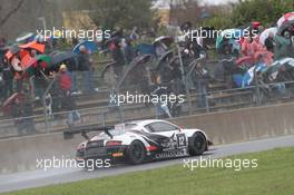 René Rast (GER), Niki Mayr-Melnhof (AUT), Audi R8 LMS Ultra, Belgian Audi Club Team 29-01.03-04.2013. FIA GT Series, Nogaro, France.