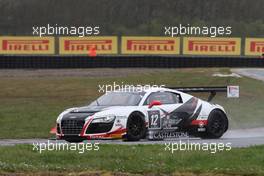 René Rast (GER), Niki Mayr-Melnhof (AUT), Audi R8 LMS Ultra, Belgian Audi Club Team 29-01.03-04.2013. FIA GT Series, Nogaro, France.