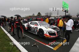 René Rast (GER), Niki Mayr-Melnhof (AUT), Audi R8 LMS Ultra, Belgian Audi Club Team 29-01.03-04.2013. FIA GT Series, Nogaro, France.