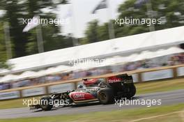 Davide Valsecchi (ITA) Lotus F1 E21 Third Driver. 12.07.2013. Goodwood Festival of Speed, Goodwood, England.