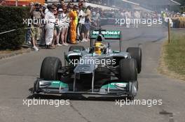 Lewis Hamilton (GBR) Mercedes AMG F1 W04. 13.07.2013. Goodwood Festival of Speed, Goodwood, England.