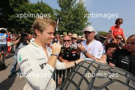 Nico Rosberg (GER) Mercedes AMG F1 signs autographs for the fans. 14.07.2013. Goodwood Festival of Speed, Goodwood, England.