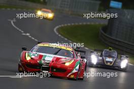 Olivier Beretta (MON) / Kamui Kobayashi (JPN) / Toni Vilander (FIN) AF Corse, Ferrari F458 Italia. 22.06.2013. Le Mans 24 Hours Race, Le Mans, France, Saturday.