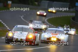 Patrice Milesi (FRA) / Pascal Gibon / (FRA) / Wolf Henzler (GER) Imsa Performance Matmut Porsche 911 GT3 RSR. 22.06.2013. Le Mans 24 Hours Race, Le Mans, France, Saturday.