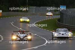 Scott Tucker (USA) / Marino Franchitti (GBR) / Ryan Briscoe (AUS) Level 5 Motorsports HPD ARX 03b - Honda (Left). 22.06.2013. Le Mans 24 Hours Race, Le Mans, France, Saturday.