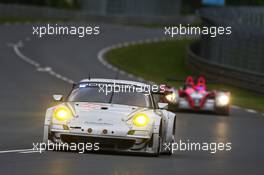 Patrick Dempsey (USA) / Joe Foster (USA) / Patrick Long (USA) Dempsey DelPiero-Proton Porsche 911 GT3 RSR. 22.06.2013. Le Mans 24 Hours Race, Le Mans, France, Saturday.