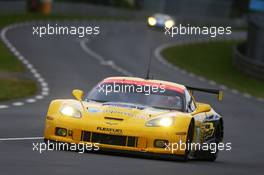 Antonio Garcia (ESP) / Jan Magnussen (DEN) / Jordan Taylor (USA) Corvette Racing Chevrolet Corvette C6-ZR1. 22.06.2013. Le Mans 24 Hours Race, Le Mans, France, Saturday.