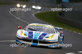 Yannick Mallegol (FRA) / Jean-Marc Bachelier (FRA) / Howard Blank (USA) AF Corse, Ferrari F458 Italia. 22.06.2013. Le Mans 24 Hours Race, Le Mans, France, Saturday.