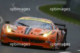 Vicente Potolicchio (VEN) / Rui Aguas (POR) / Jason Bright (AUS) 8 Star Motorsports, Ferrari F458 Italia. 22.06.2013. Le Mans 24 Hours Race, Le Mans, France, Saturday.