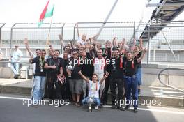 14.07.2013 Nürburgring, Germany, Norbert Kiss (HUN), MAN, Team Oxxo Racing celebrating, Round 5