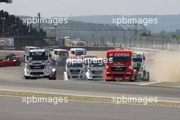 14.07.2013 Nürburgring, Germany, Start of the race, Antonio Albacete (ESP), MAN, Equipo Cepsa, Round 5