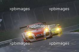 Klaus Abbelen, Sabine Schmitz, Patrick Huisman, Patrick Pilet, Frikadelli Racing Team, Porsche 911 GT3 R 26-27.04.2013. VLN ADAC ACAS H&R-Cup, Round 3, Nurburgring, Germany.