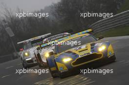 Stefan Mücke, Darren Turner, Aston Martin Racing, Aston Martin Vantage V12 GT3 26-27.04.2013. VLN ADAC ACAS H&R-Cup, Round 3, Nurburgring, Germany.