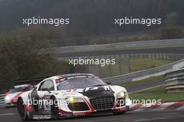 Laurens Vanthoor, Edward Sandström, Christopher Haase, Team WRT, Audi R8 LMS ultra 26-27.04.2013. VLN ADAC ACAS H&R-Cup, Round 3, Nurburgring, Germany.