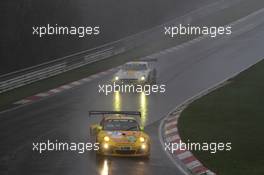 Christopher Brück, Jaap van Lagen, Marc Hennerici Timbuli-Racing, Porsche 911 GT3 R 26-27.04.2013. VLN ADAC ACAS H&R-Cup, Round 3, Nurburgring, Germany.