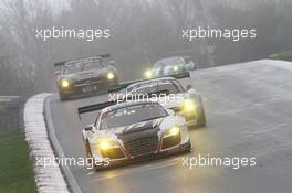 Laurens Vanthoor, Edward Sandström, Christopher Haase, Team WRT, Audi R8 LMS ultra 26-27.04.2013. VLN ADAC ACAS H&R-Cup, Round 3, Nurburgring, Germany.