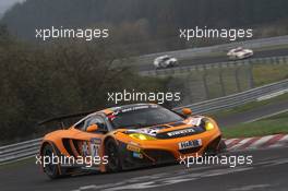 Rudi Adams, Peter Kox, Dörr Motorsport, McLaren MP4-12C GT3 26-27.04.2013. VLN ADAC ACAS H&R-Cup, Round 3, Nurburgring, Germany.