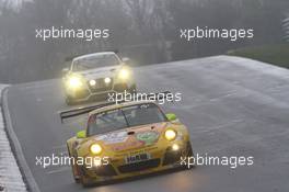 Christopher Brück, Jaap van Lagen, Marc Hennerici Timbuli-Racing, Porsche 911 GT3 R 26-27.04.2013. VLN ADAC ACAS H&R-Cup, Round 3, Nurburgring, Germany.