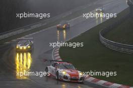 Klaus Abbelen, Sabine Schmitz, Patrick Huisman, Patrick Pilet, Frikadelli Racing Team, Porsche 911 GT3 R 26-27.04.2013. VLN ADAC ACAS H&R-Cup, Round 3, Nurburgring, Germany.