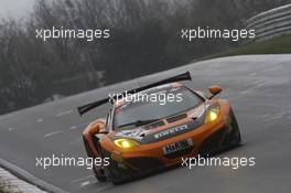 Rudi Adams, Peter Kox, Dörr Motorsport, McLaren MP4-12C GT3 26-27.04.2013. VLN ADAC ACAS H&R-Cup, Round 3, Nurburgring, Germany.