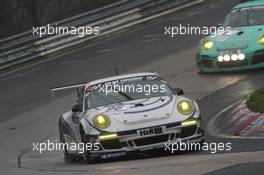 Christian Menzel, Wolfgang Kohler, Manthey-Racing, Porsche 911 GT3 Cup 26-27.04.2013. VLN ADAC ACAS H&R-Cup, Round 3, Nurburgring, Germany.