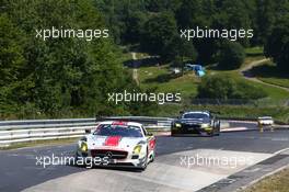 Henri Moser, Christopher Zöchling, Peter Schmidt, CarCollection Motorsport, Mercedes-Benz SLS AMG GT3 20.07.2013. VLN ADAC Reinoldus-Langstreckenrennen, Round 5, Nurburgring, Germany.